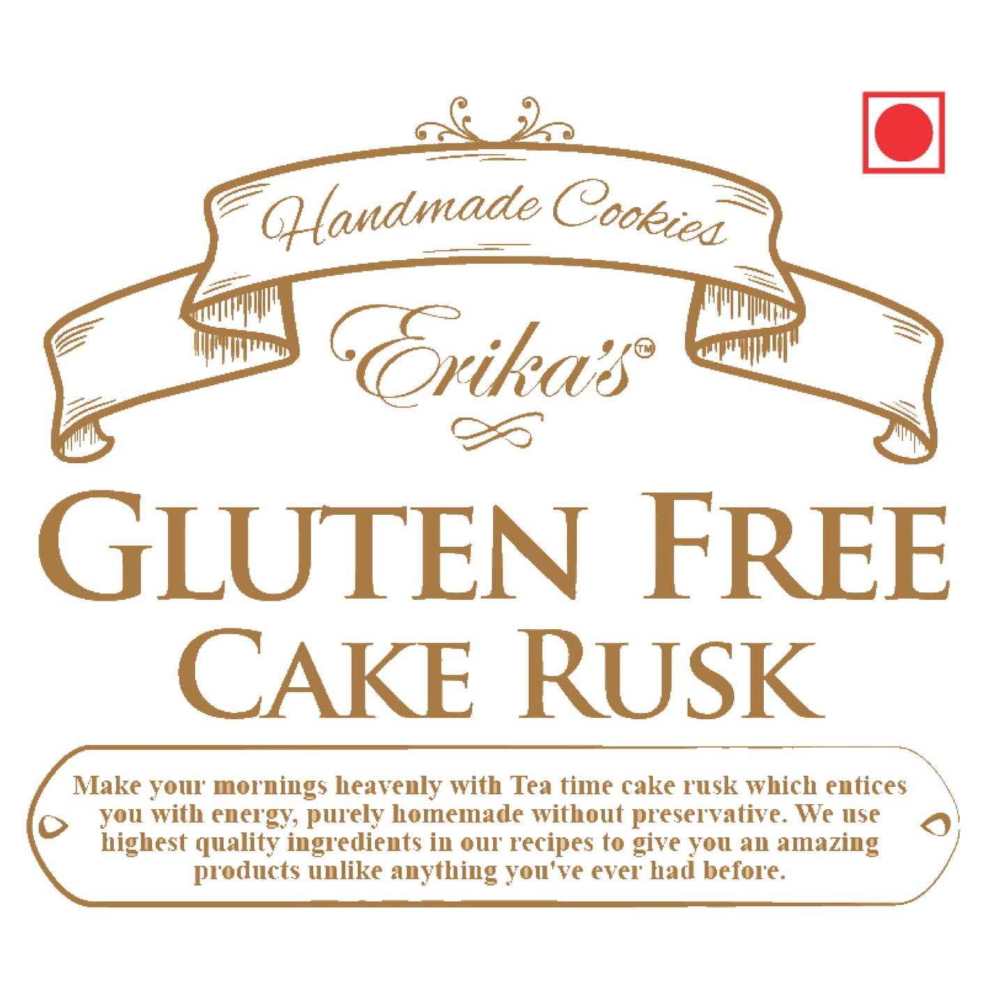 Erikas Gluten Free Tea time Cake Rusk Combo 100grams